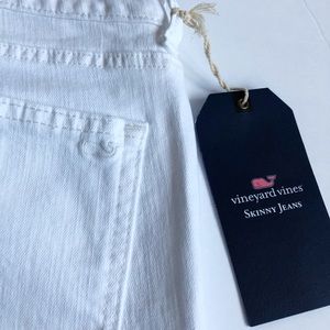 Vineyard vines white cap women skinny jeans size 6